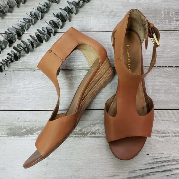 Franco Sarto Shoes - Franco Sarto UNAGI Wedge Brown Sandal